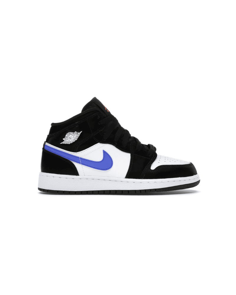 Jordan 1 Mid Black Racer Blue White (GS)