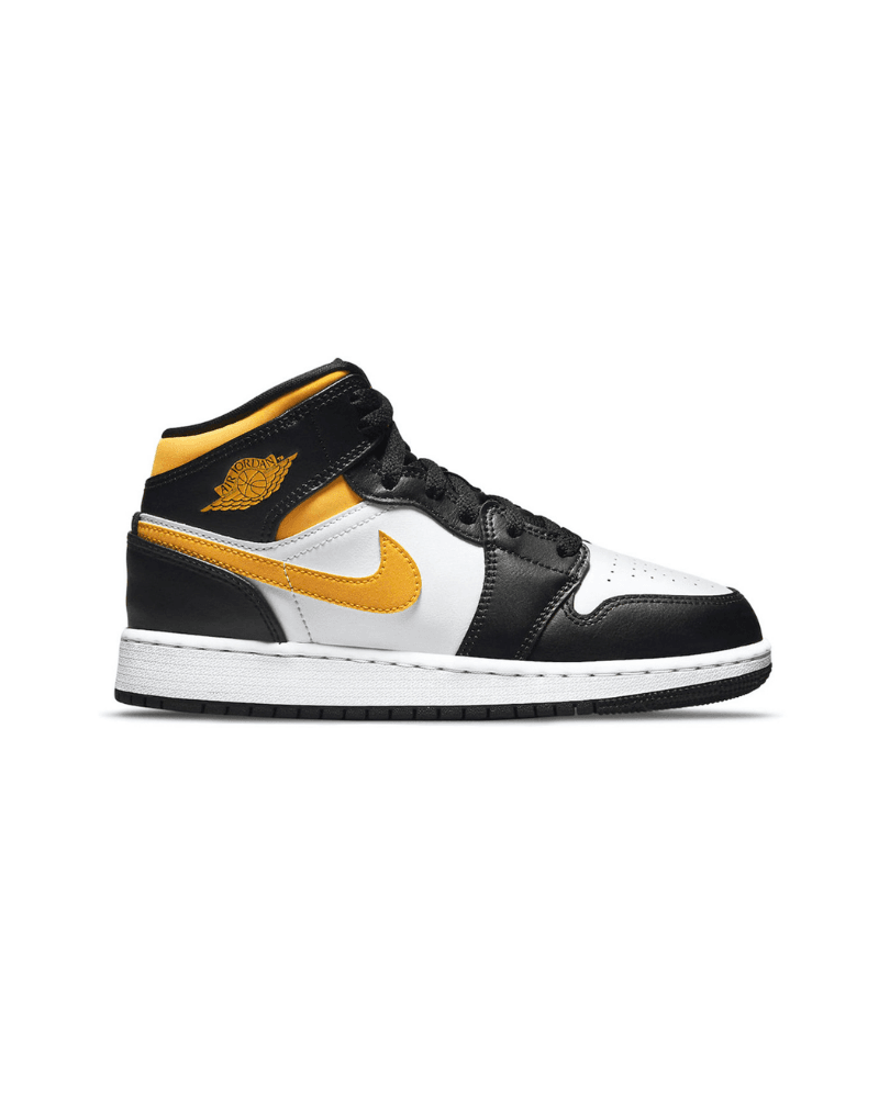 Jordan 1 Mid White Pollen Black