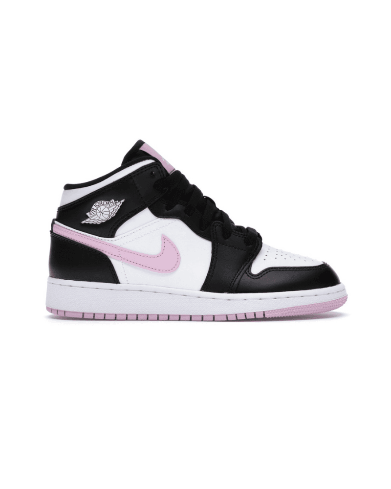 Jordan 1 Mid White Black Light Arctic Pink (GS)