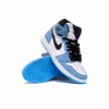 Jordan 1 Retro High White University Blue Black ( UNC )