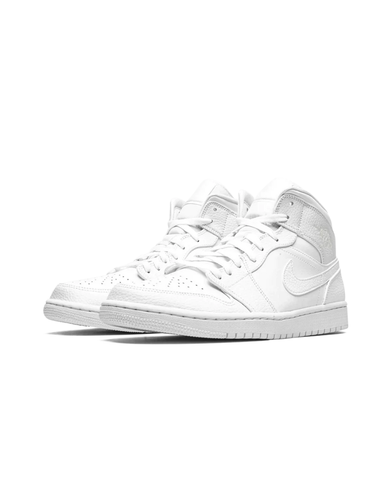 Air Jordan 1 Mid Triple White (GS)