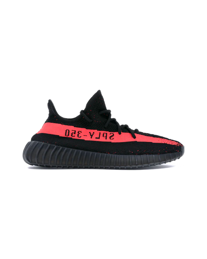 Yeezy Boost 350 V2 Core Black Red (Red Stripe)