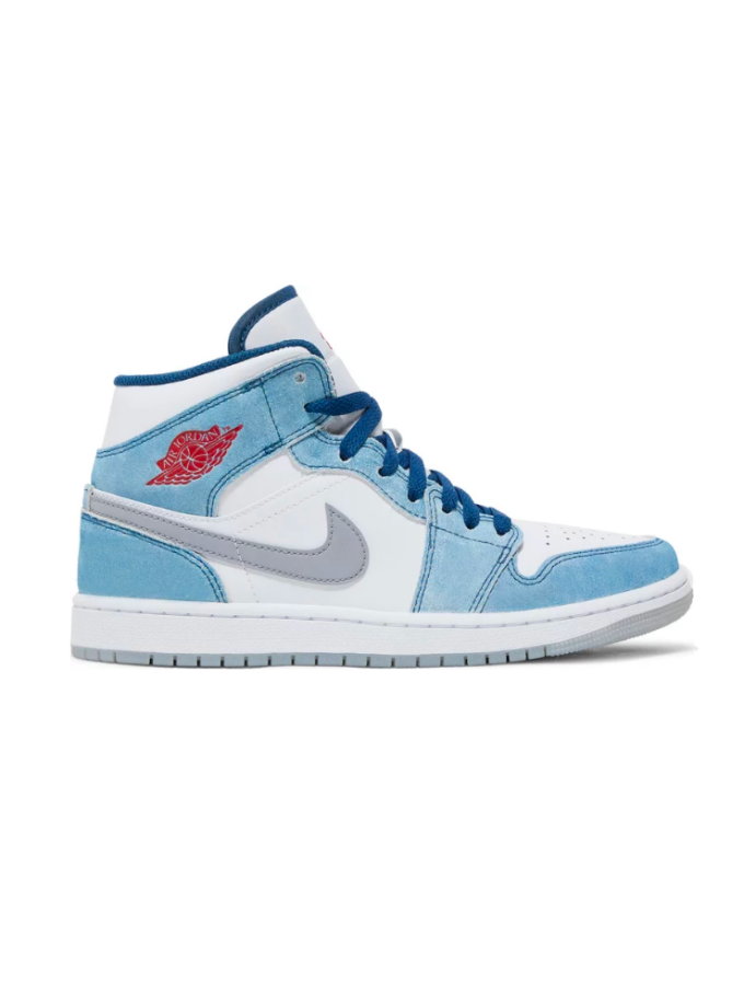 Jordan 1 Mid French Blue Light Steel