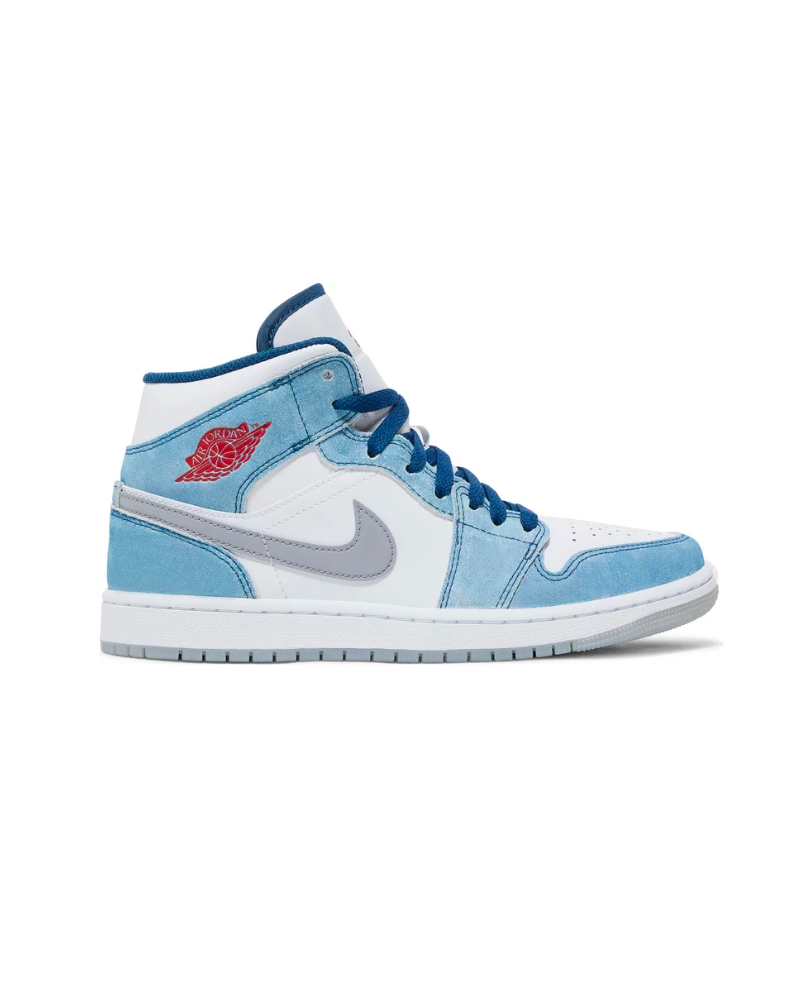 Jordan 1 Mid French Blue Light Steel