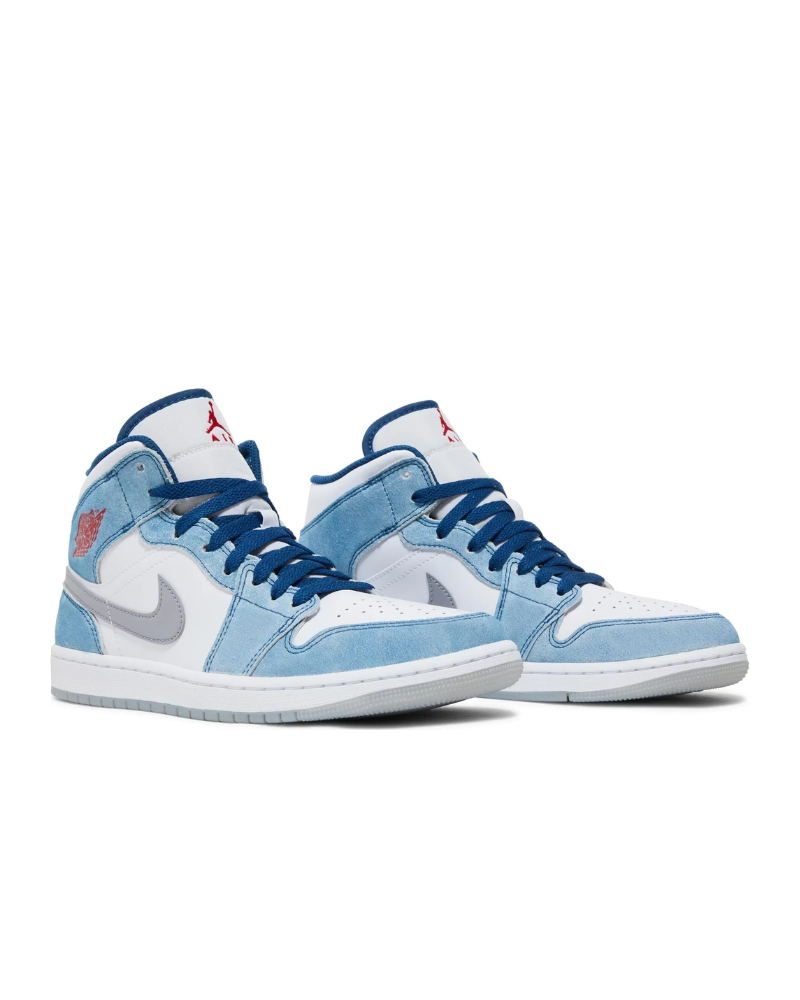 Jordan 1 Mid French Blue Light Steel