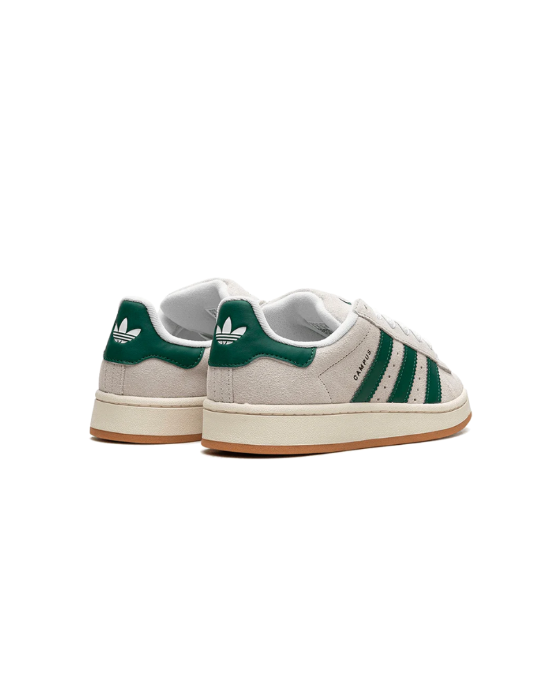 adidas campus crystal white dark green od tyłu