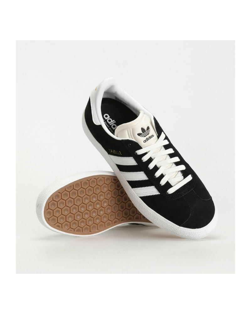Adidas Gazelle Core Black Cloud White Gold