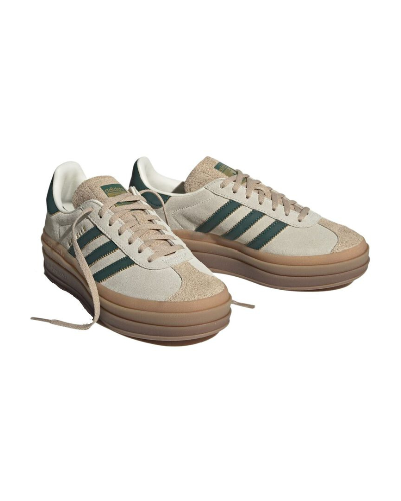 Adidas Gazelle Bold Magic Beige Collegiate Green