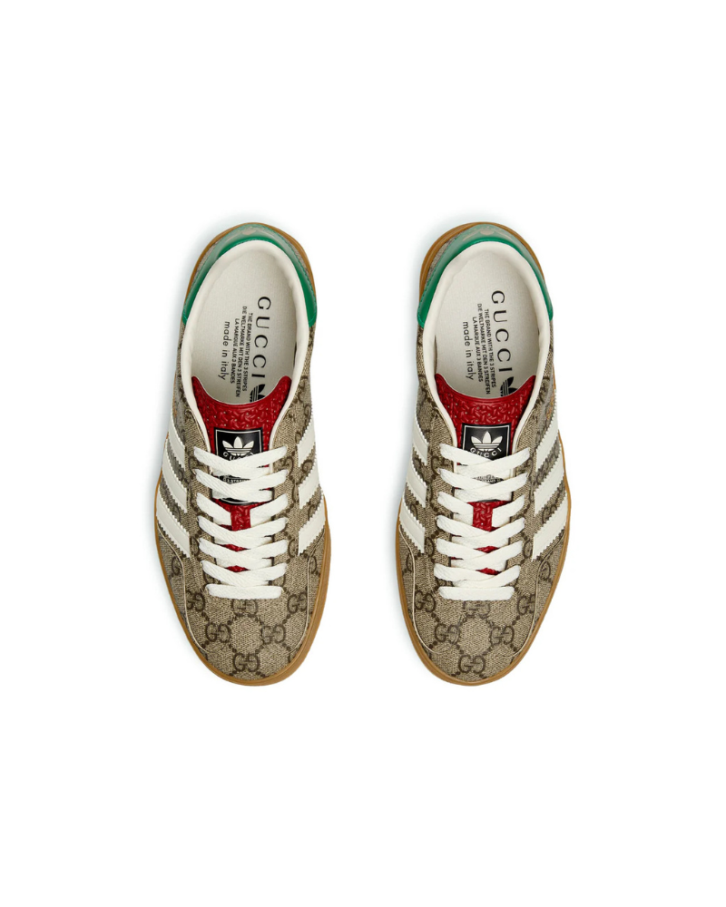 Adidas x Gucci Gazelle Beige GG Monogram