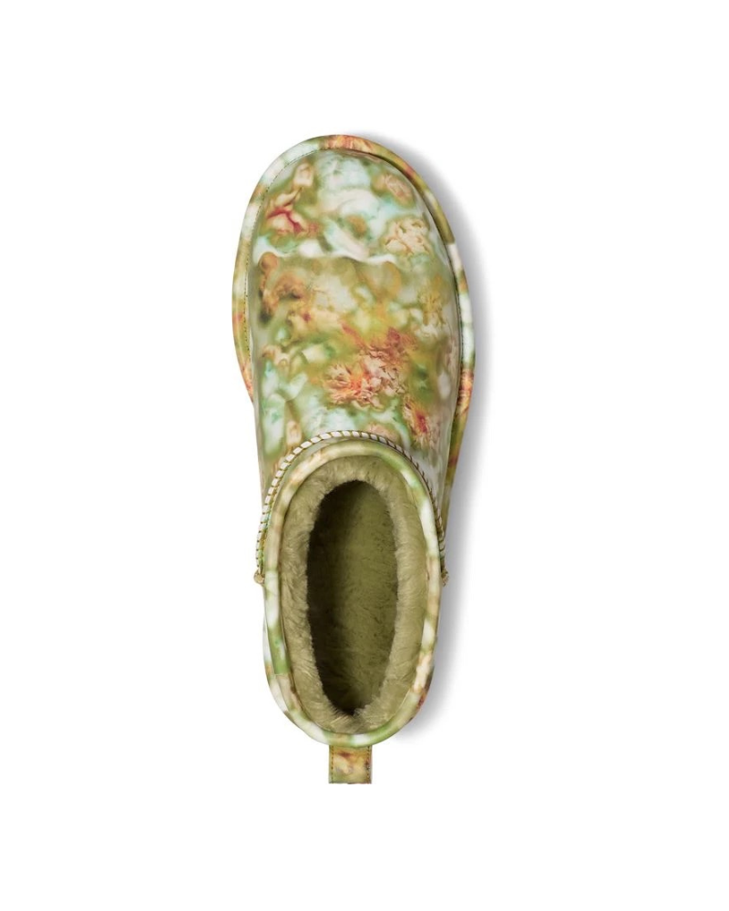 UGG Classic Ultra Mini Platform Boot Collina Strada Green Floral