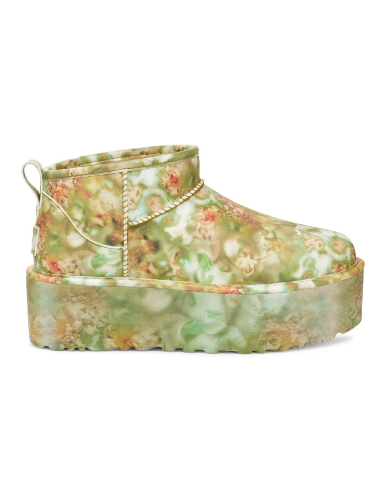 UGG Classic Ultra Mini Platform Boot Collina Strada Green Floral