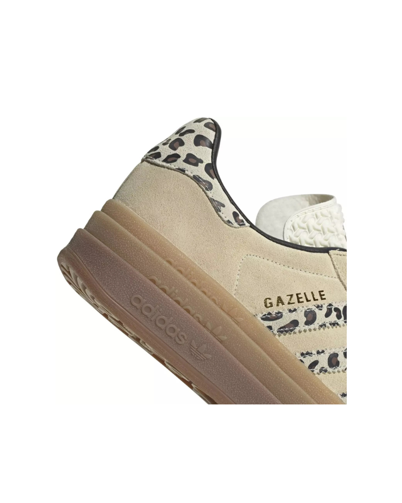 Adidas Gazelle Bold Cream Black Leopard