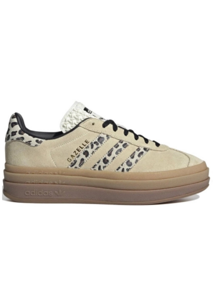 Adidas Gazelle Bold Cream Black Leopard
