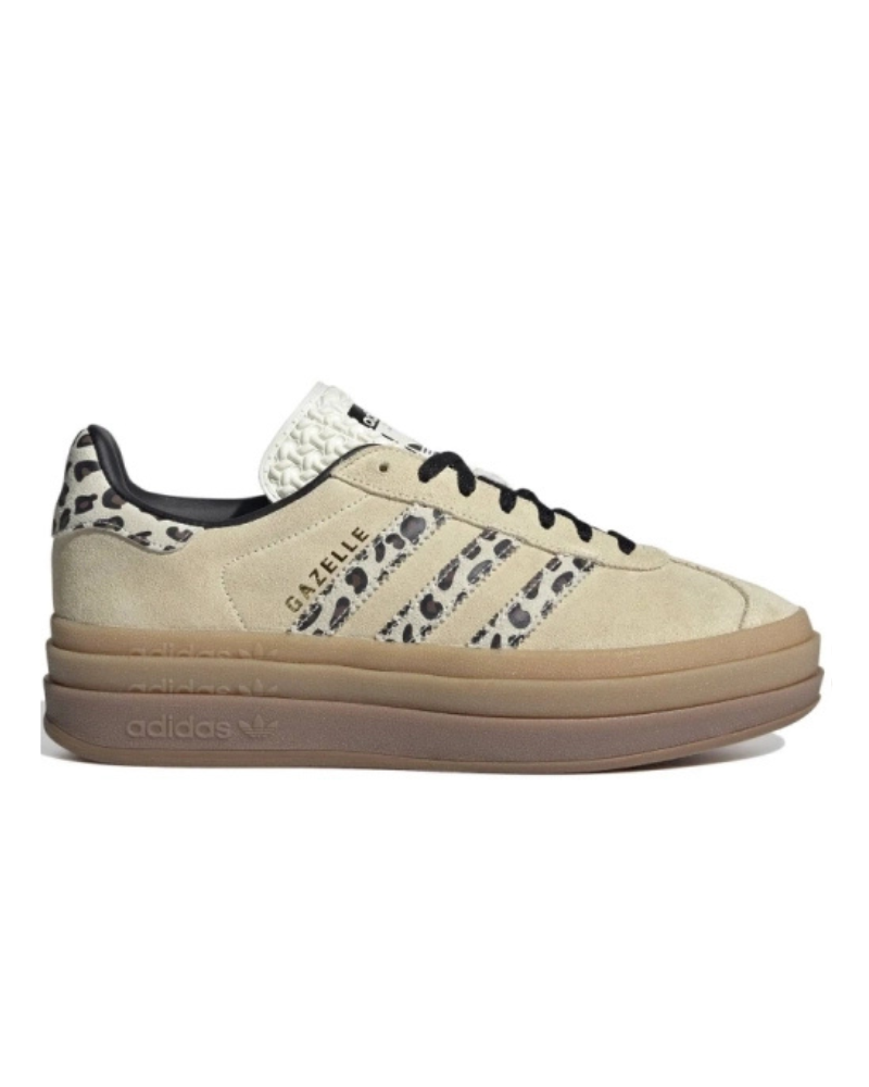 Adidas Gazelle Bold Cream Black Leopard