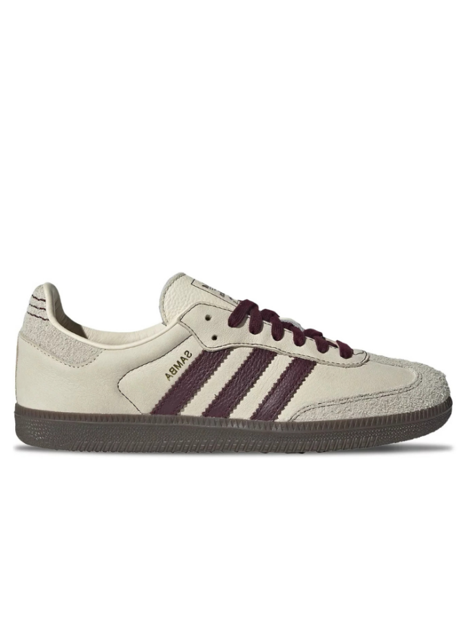 Adidas Samba OG Wonder White Maroon