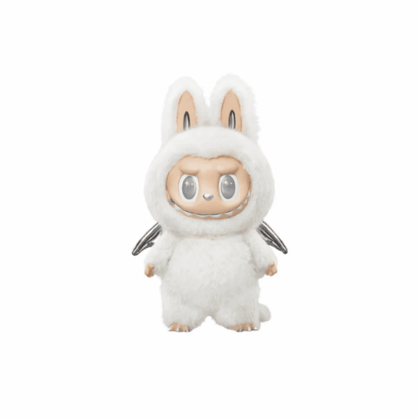 Pop Mart Labubu Zimomo Angel in Clouds Figure + Tote Bag