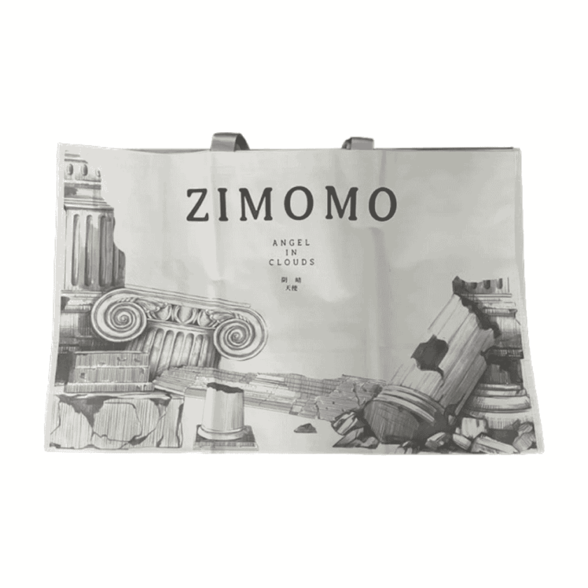 Pop Mart Labubu Zimomo Angel in Clouds Figure + Tote Bag